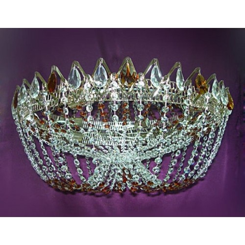 Люстра Водоворот Элит-Купол Цветной в Симферополе Гусь Хрустальный