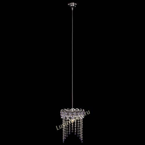 Барная люстра Астра №1 оптикон Фиолетовая в Симферополе Гусь Хрустальный