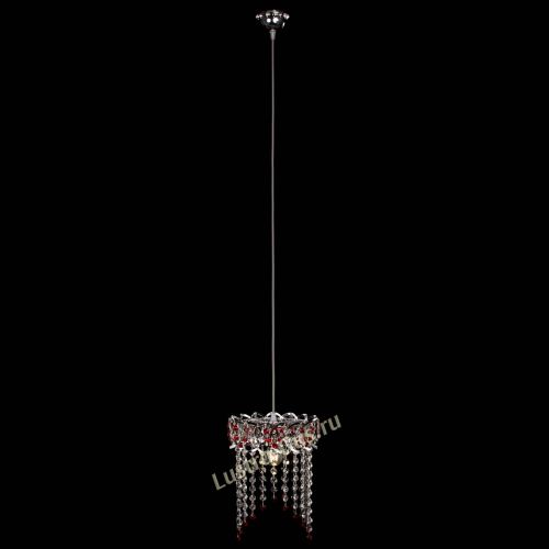 Барная люстра Астра №1 оптикон Красная в Симферополе Гусь Хрустальный