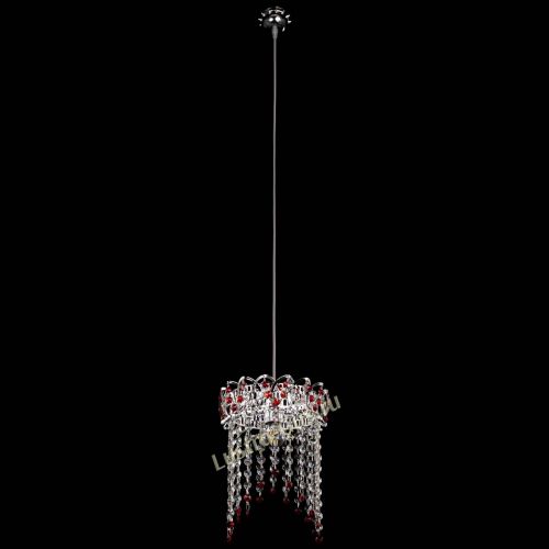 Барная люстра Астра №1 оптикон Красная в Симферополе Гусь Хрустальный