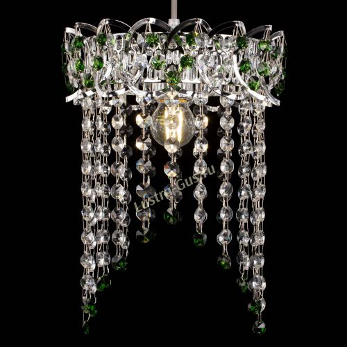 Барная люстра Астра №1 оптикон Зеленая в Симферополе Гусь Хрустальный