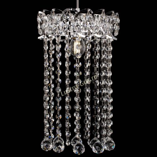 Барная люстра Астра №1 шар 30 длинная в Симферополе Гусь Хрустальный