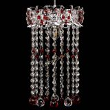 Барная люстра Астра №1 шар 30 длинная Красная в Симферополе