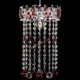 Барная люстра Астра №1 шар 30 длинная Красная в Симферополе