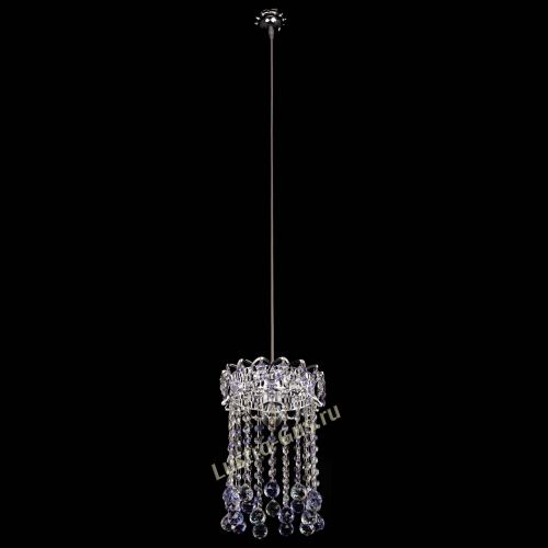 Барная люстра Астра №1 шар 30 фиолетовая в Симферополе Гусь Хрустальный