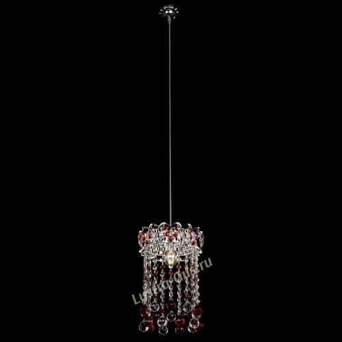 Барная люстра Астра №1 шар 30 красная в Симферополе Гусь Хрустальный