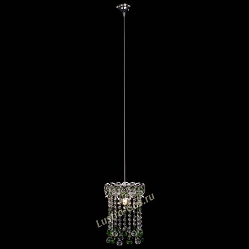 Барная люстра Астра №1 шар 30 зеленая в Симферополе Гусь Хрустальный