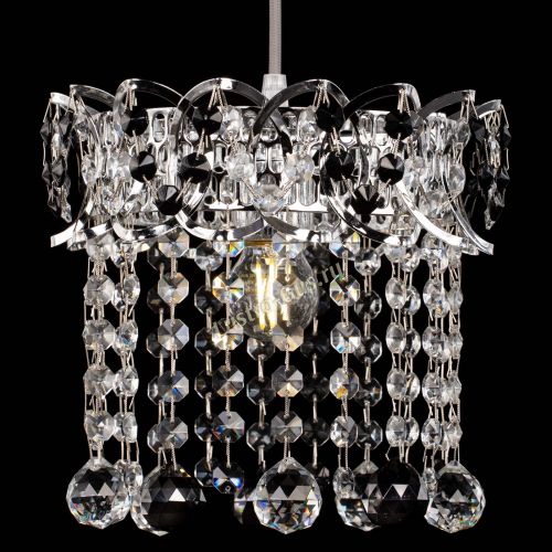 Барная люстра Астра №1 шар черная в Симферополе Гусь Хрустальный