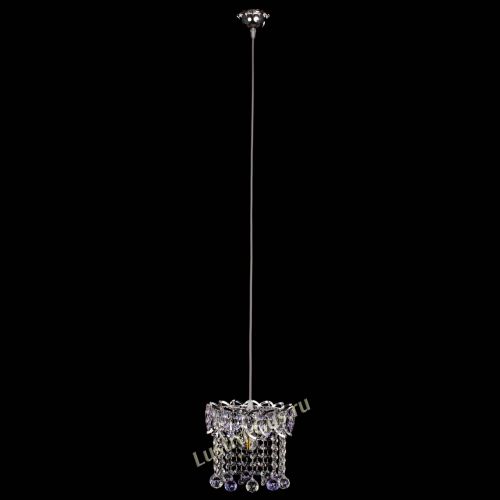 Барная люстра Астра №1 шар фиолетовая в Симферополе Гусь Хрустальный