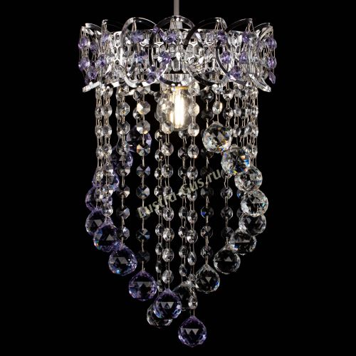 Барная люстра Астра №1 Сигма фиолетовая в Симферополе Гусь Хрустальный