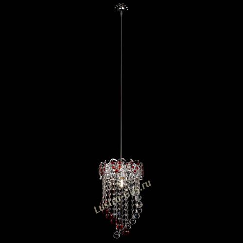 Барная люстра Астра №1 Сигма красная в Симферополе Гусь Хрустальный