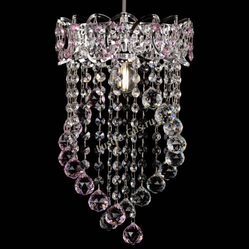 Барная люстра Астра №1 Сигма розовая в Симферополе Гусь Хрустальный