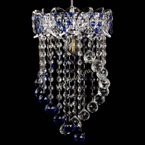Барная люстра Астра №1 Сигма синяя в Симферополе Гусь Хрустальный