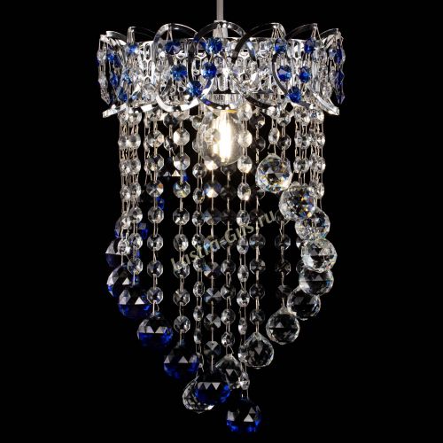 Барная люстра Астра №1 Сигма синяя в Симферополе Гусь Хрустальный