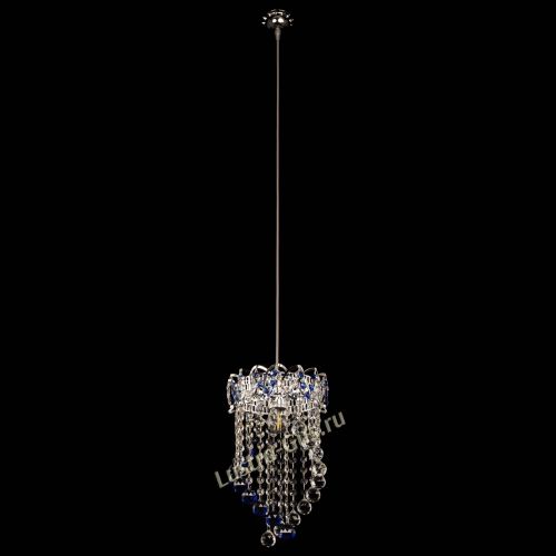 Барная люстра Астра №1 Сигма синяя в Симферополе Гусь Хрустальный