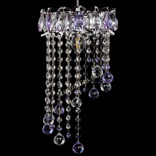 Барная люстра Астра №1 винтаж Фиолетовая в Симферополе Гусь Хрустальный