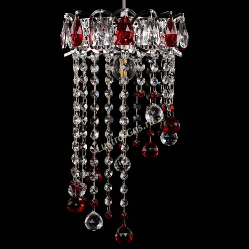 Барная люстра Астра №1 винтаж Красная в Симферополе Гусь Хрустальный