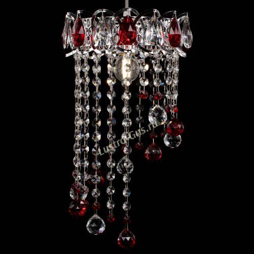 Барная люстра Астра №1 винтаж Красная в Симферополе Гусь Хрустальный