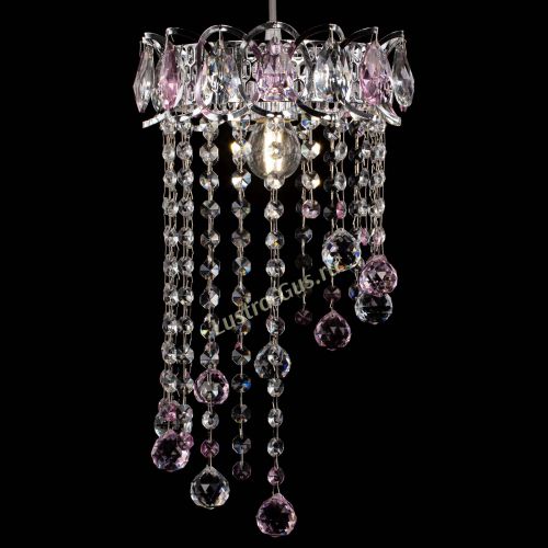 Барная люстра Астра №1 винтаж Розовая в Симферополе Гусь Хрустальный