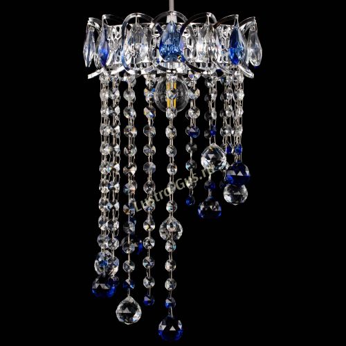 Барная люстра Астра №1 винтаж Синяя в Симферополе Гусь Хрустальный