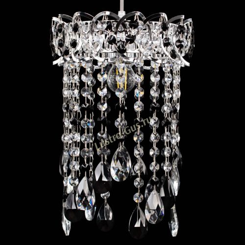 Барная люстра Астра №1 журавлик Черная в Симферополе Гусь Хрустальный