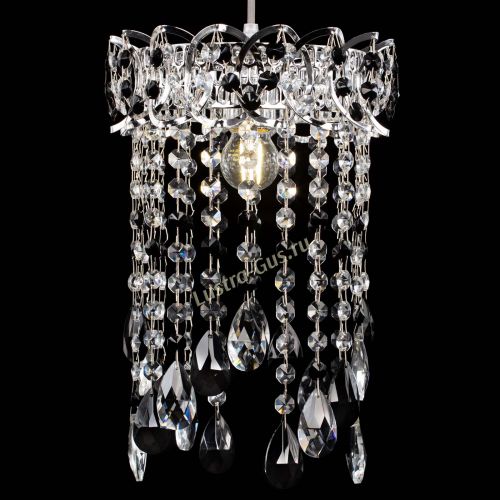 Барная люстра Астра №1 журавлик Черная в Симферополе Гусь Хрустальный