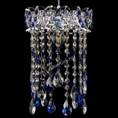 Барная люстра Астра №1 журавлик Синяя в Симферополе Гусь Хрустальный