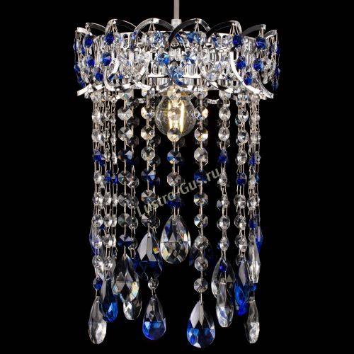 Барная люстра Астра №1 журавлик Синяя в Симферополе Гусь Хрустальный