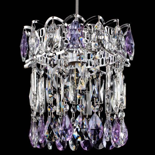 Барная люстра Астра №1 фиолетовая в Симферополе Гусь Хрустальный