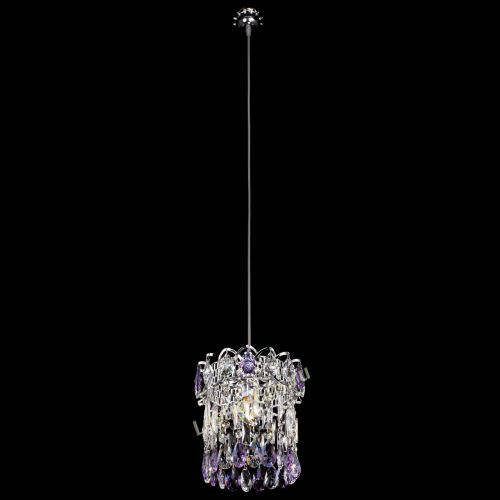 Барная люстра Астра №1 фиолетовая в Симферополе Гусь Хрустальный