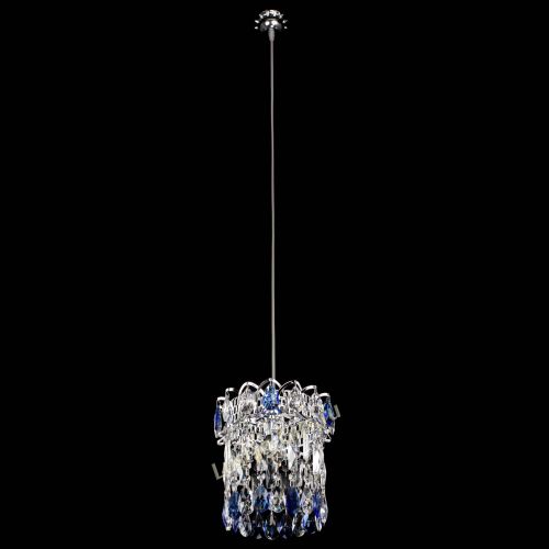 Барная люстра Астра №1 синяя в Симферополе Гусь Хрустальный