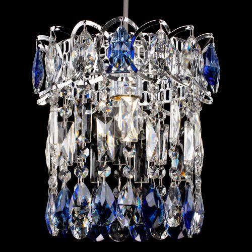 Барная люстра Астра №1 синяя в Симферополе Гусь Хрустальный