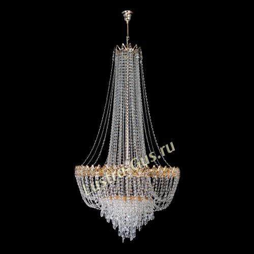 Люстра Екатерина большая с подвесом в Симферополе Гусь Хрустальный