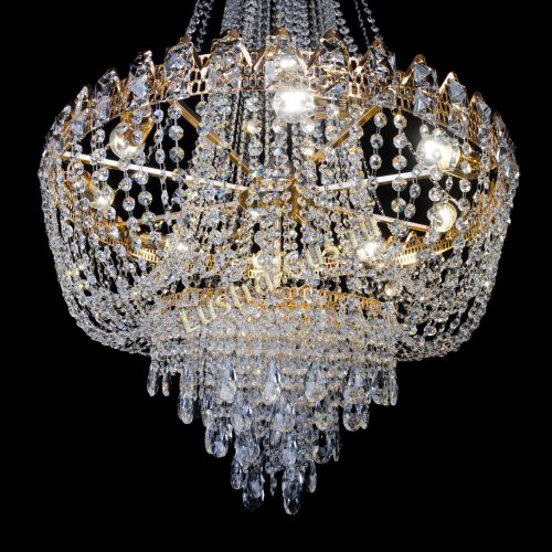 Люстра Екатерина большая с подвесом в Симферополе Гусь Хрустальный