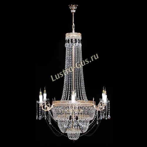 Люстра Елизавета Венеция черная в Симферополе Гусь Хрустальный