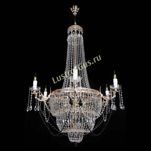 Люстра Елизавета Венеция черная в Симферополе Гусь Хрустальный