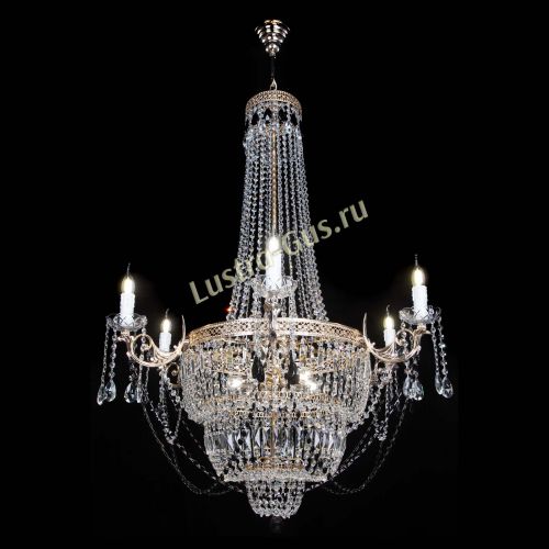 Люстра Елизавета Венеция черная в Симферополе Гусь Хрустальный