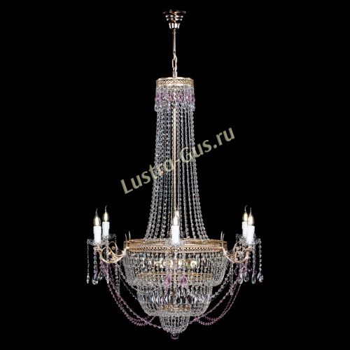 Люстра Елизавета Венеция розовая в Симферополе Гусь Хрустальный