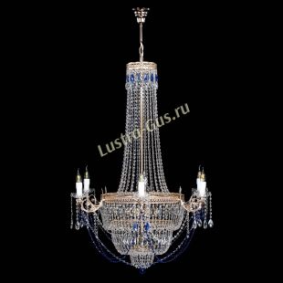 Подвесная люстра диаметр от 1 м Люстра Елизавета Венеция синяя
