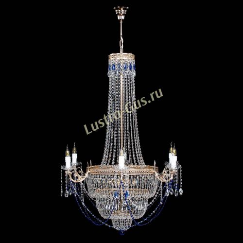 Люстра Елизавета Венеция синяя в Симферополе Гусь Хрустальный