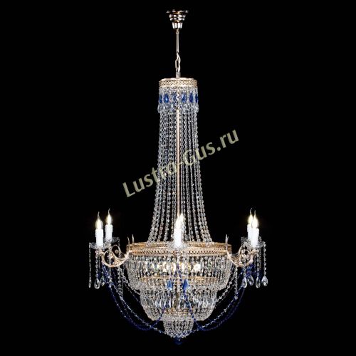 Люстра Елизавета Венеция синяя в Симферополе Гусь Хрустальный