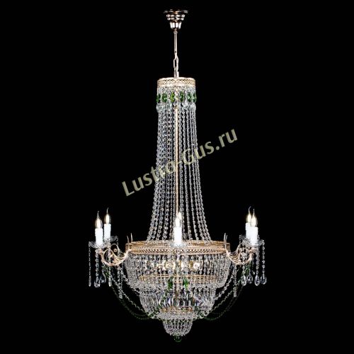 Люстра Елизавета Венеция зеленая в Симферополе Гусь Хрустальный