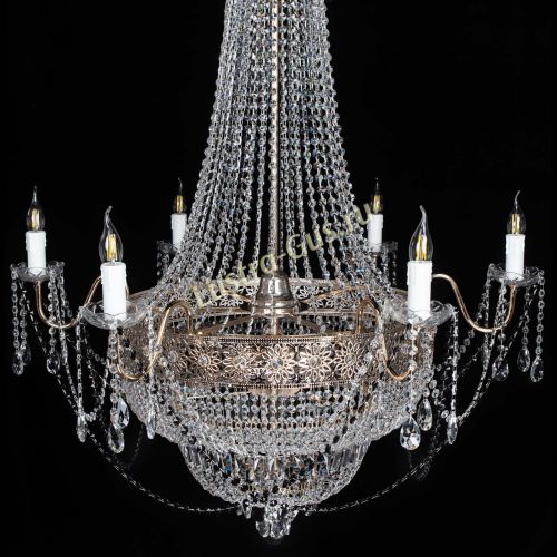 Люстра Елизавета Восток черная в Симферополе Гусь Хрустальный