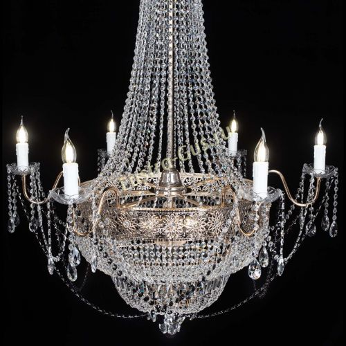 Люстра Елизавета Восток черная в Симферополе Гусь Хрустальный