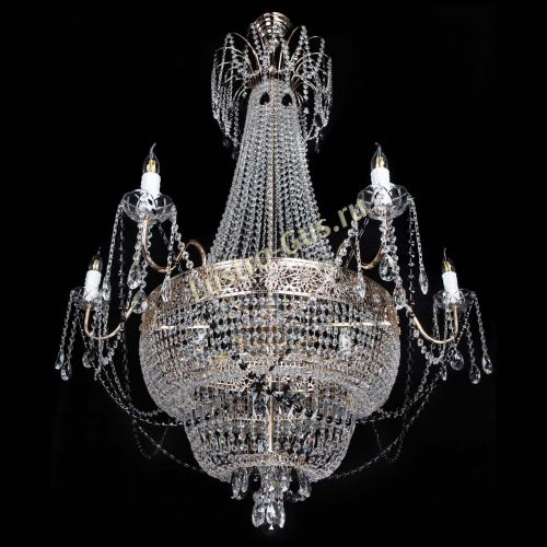 Люстра Елизавета Восток черная в Симферополе Гусь Хрустальный