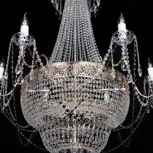 Люстра Елизавета Восток черная в Симферополе Гусь Хрустальный