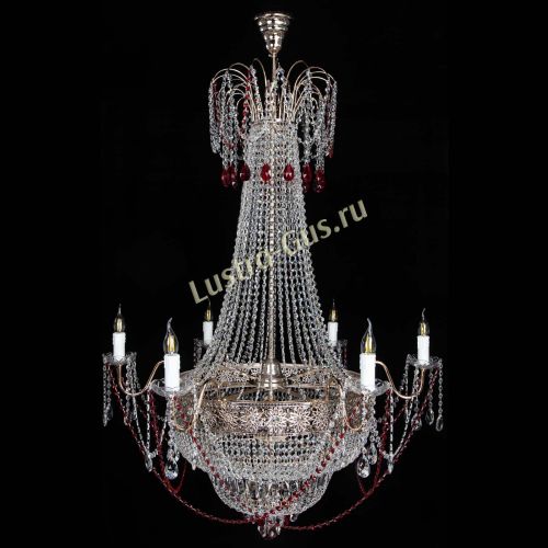 Люстра Елизавета Восток красная в Симферополе Гусь Хрустальный