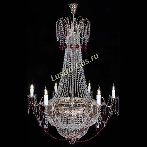 Люстра Елизавета Восток красная в Симферополе Гусь Хрустальный
