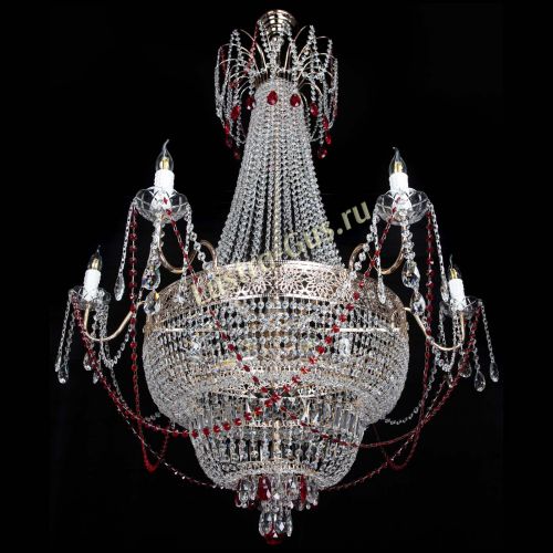 Люстра Елизавета Восток красная в Симферополе Гусь Хрустальный