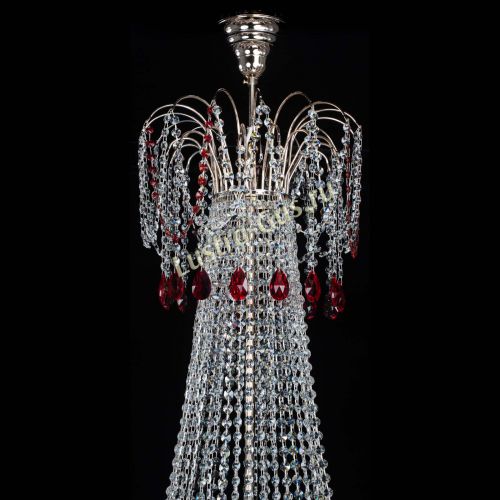 Люстра Елизавета Восток красная в Симферополе Гусь Хрустальный